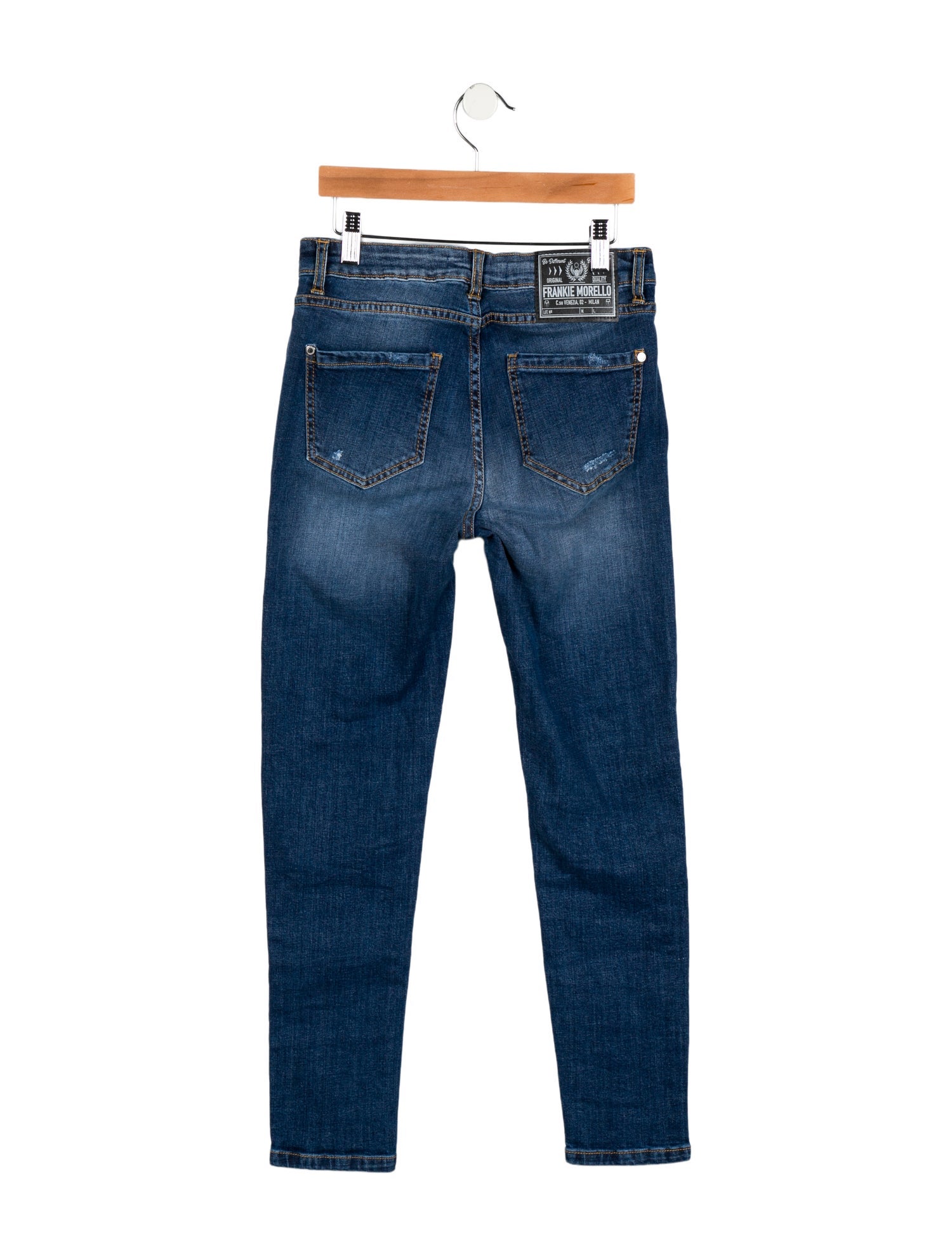 Frankie Morello Mid-Rise Skinny Leg Jeans