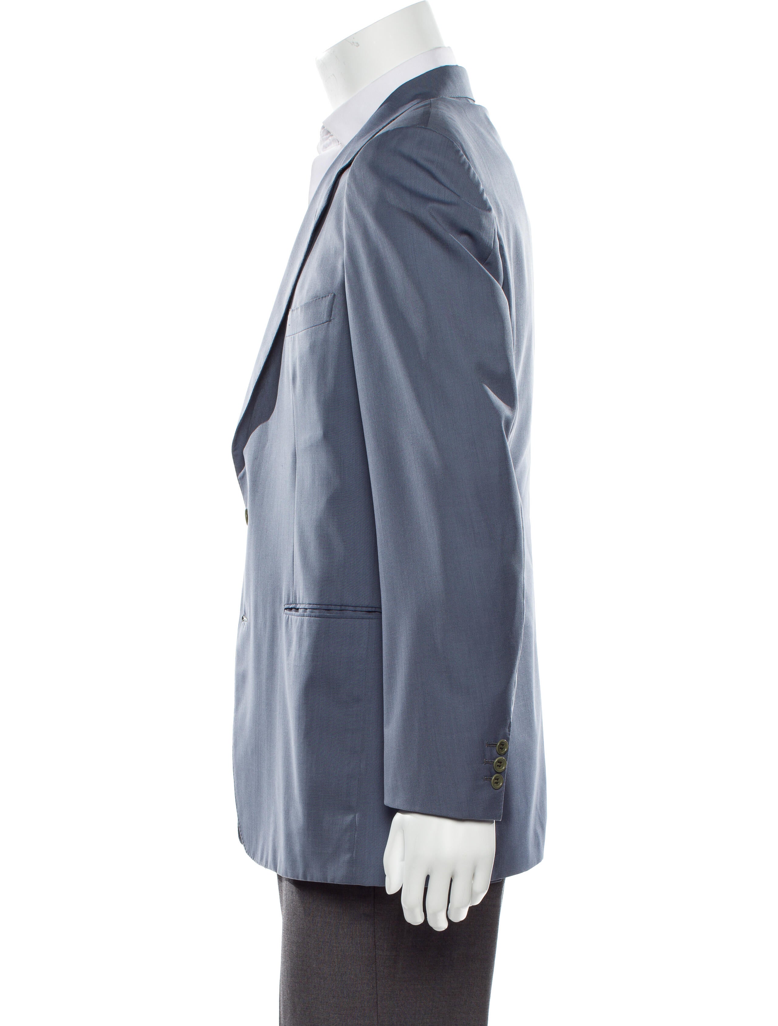 Franck Namani Woven Two-Button Blazer