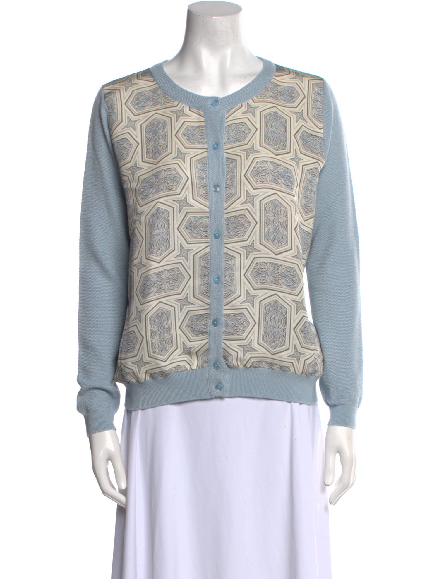 Franck Namani Cashmere Printed Sweater