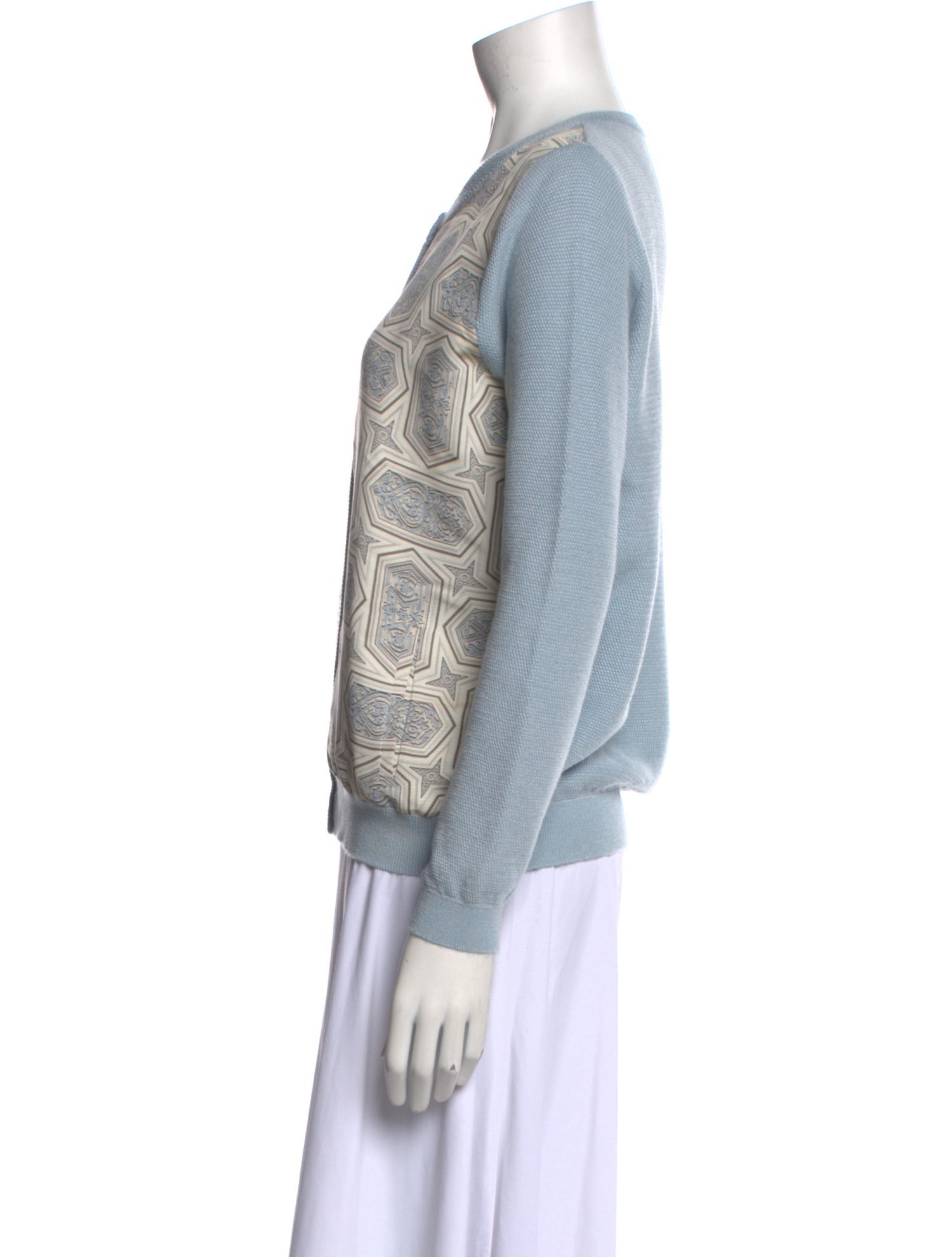 Franck Namani Cashmere Printed Sweater