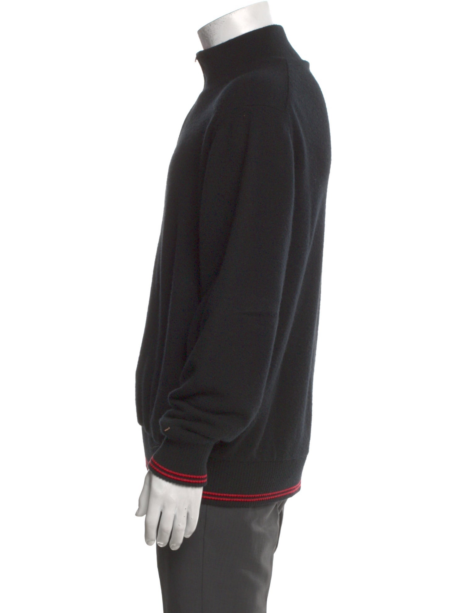 Franck Namani Cashmere Mock Neck Pullover
