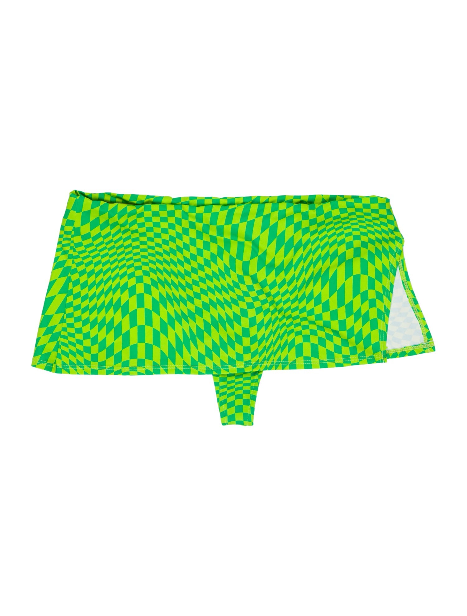 Frankies Bikinis Plaid Print Bottoms