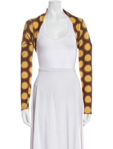 Frankies Bikinis Swimwear Polka Dot Print Cover-Up S