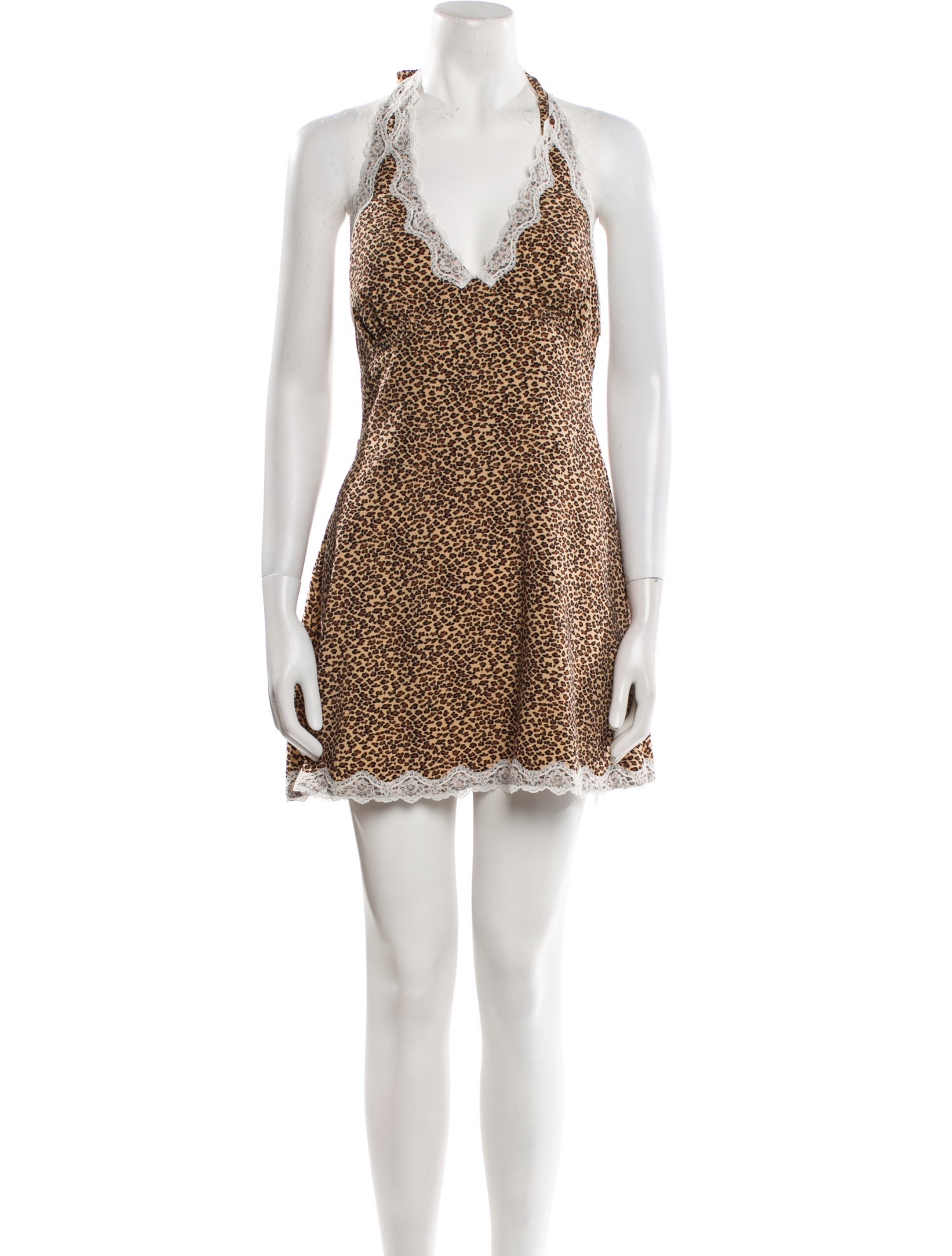 Frankies Bikinis Halterneck Mini Dress