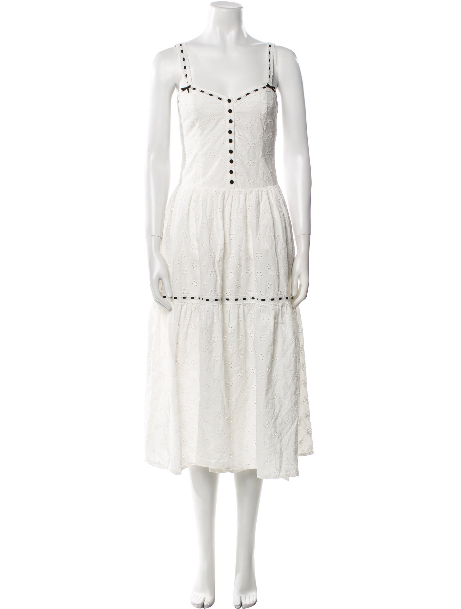 Frankies Bikinis Square Neckline Long Dress