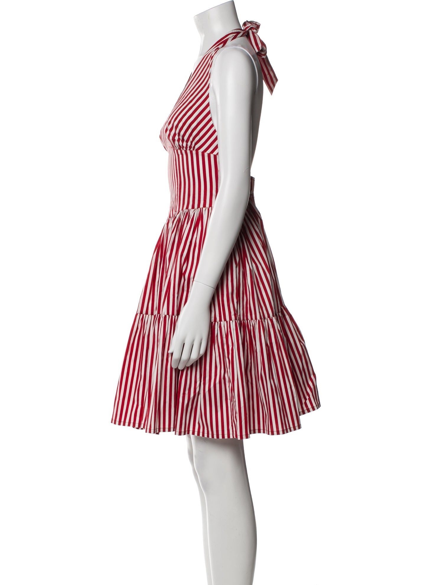 Frankies Bikinis Striped Knee-Length Dress