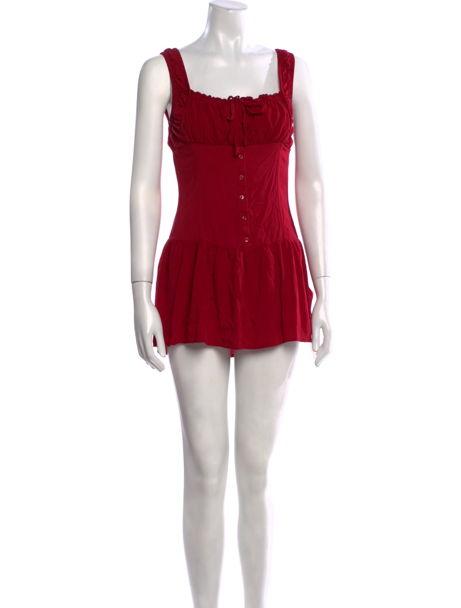 Frankies Bikinis Square Neckline Mini Dress