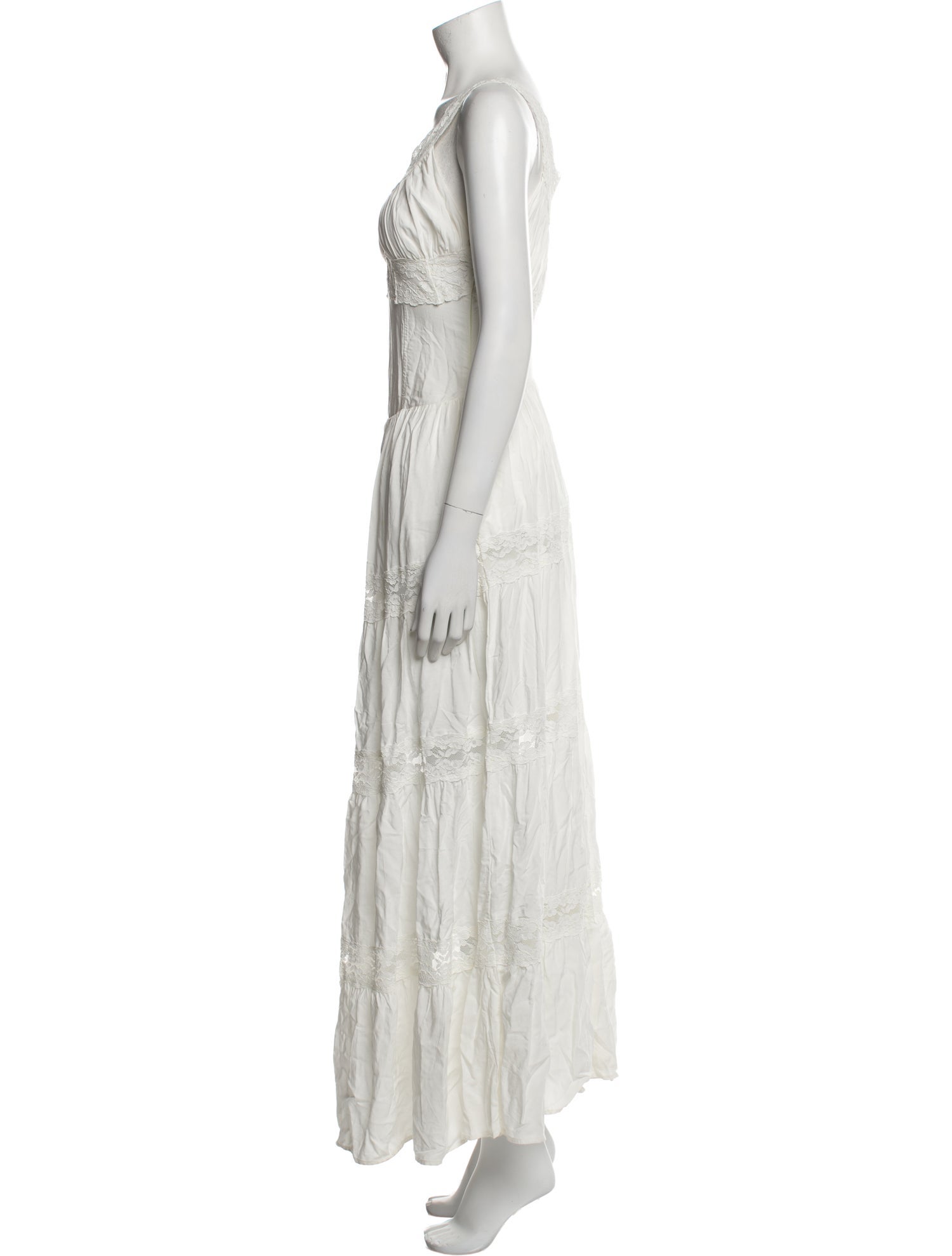 Frankies Bikinis Scoop Neck Long Dress