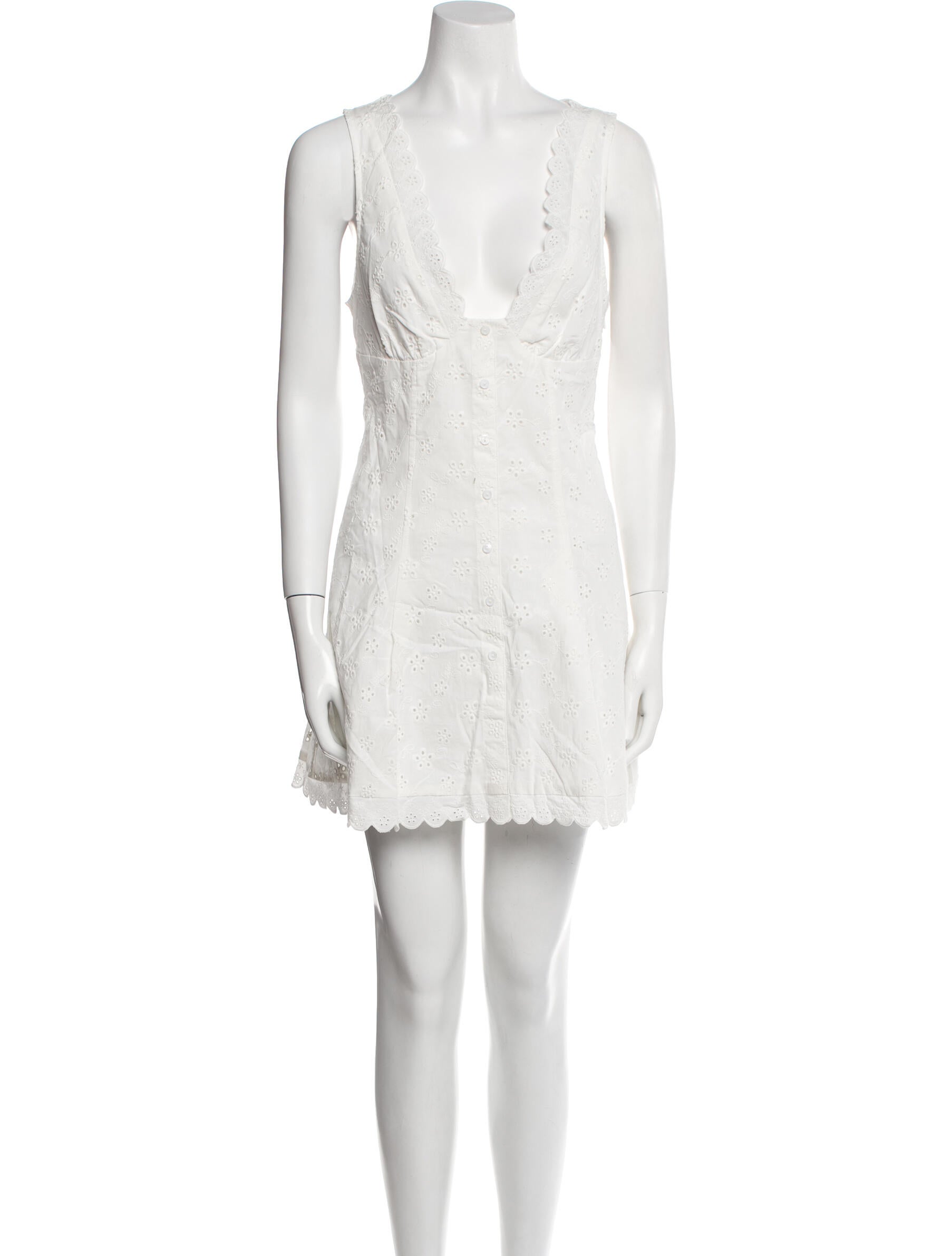 Frankies Bikinis Plunge Neckline Mini Dress w/ Tags