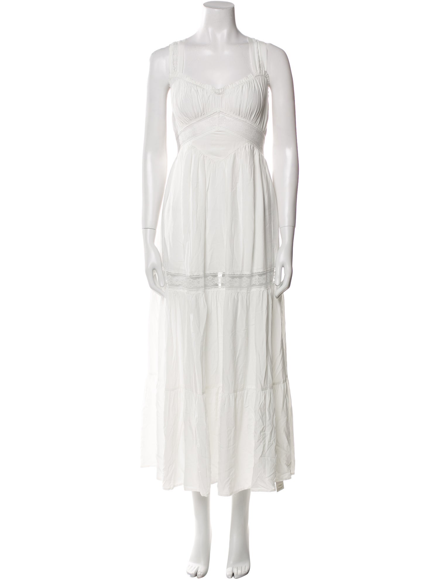 Frankies Bikinis Square Neckline Long Dress