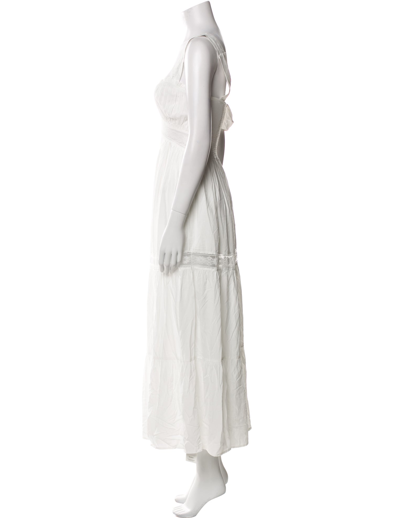 Frankies Bikinis Square Neckline Long Dress