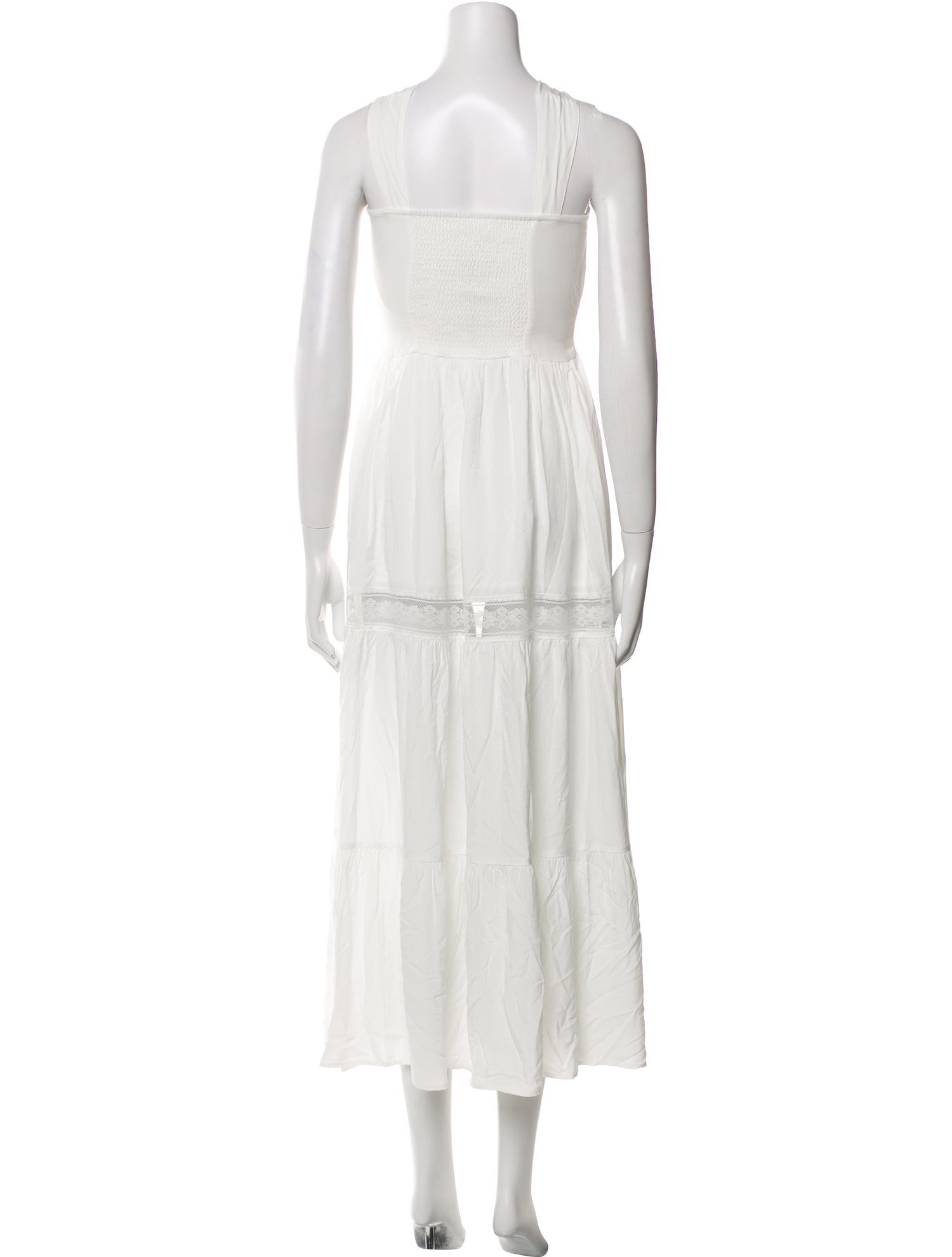 Frankies Bikinis Square Neckline Long Dress