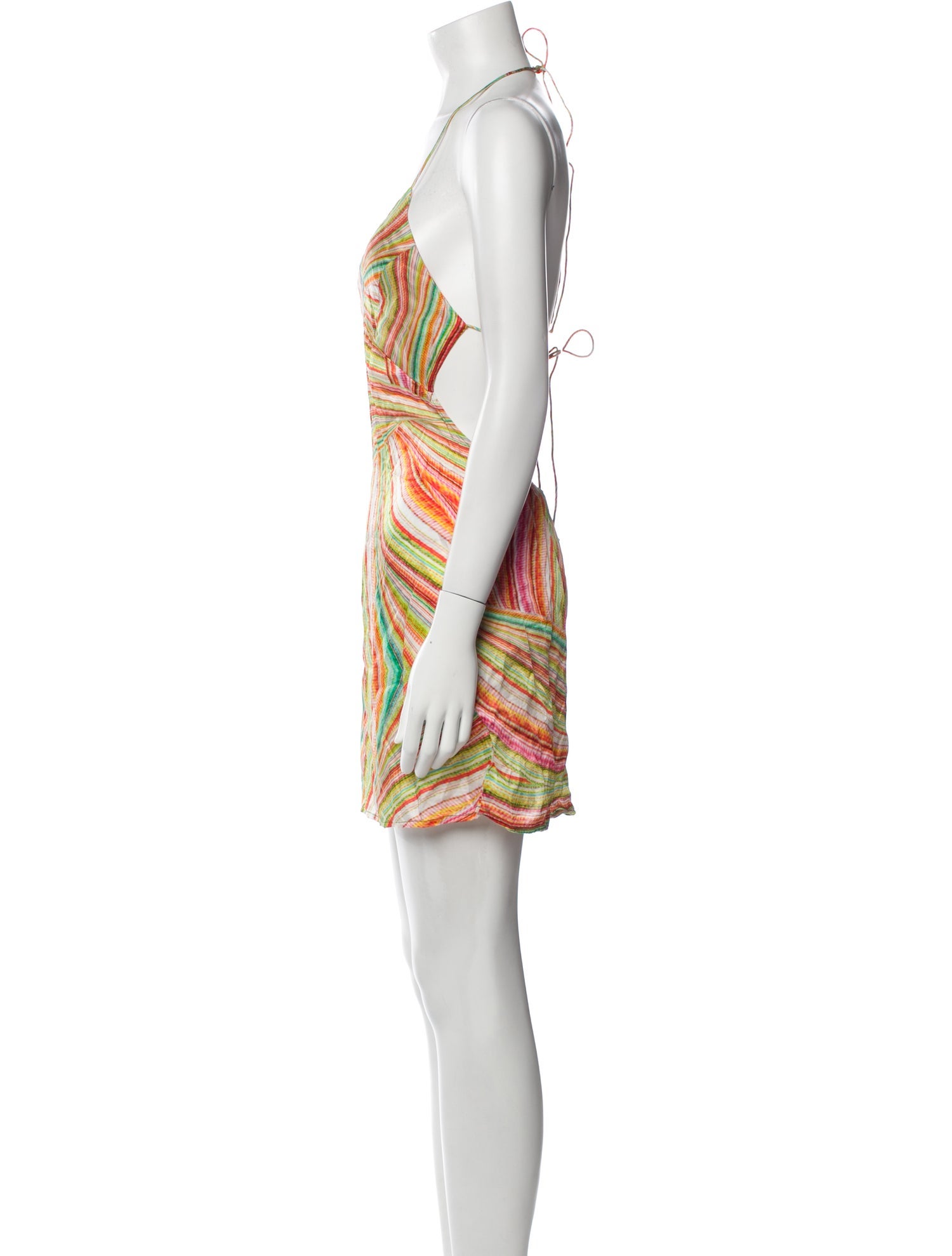 Frankies Bikinis Striped Mini Dress