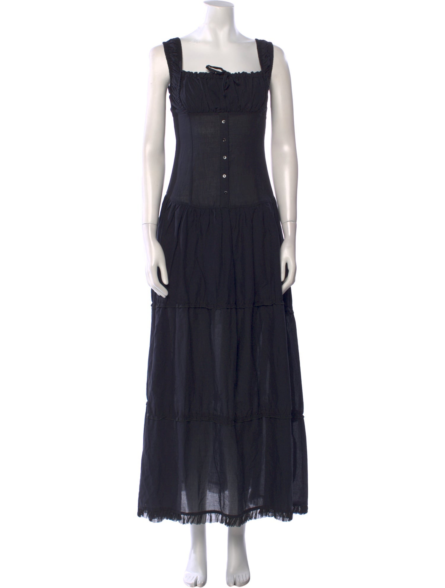 Frankies Bikinis Square Neckline Long Dress w/ Tags