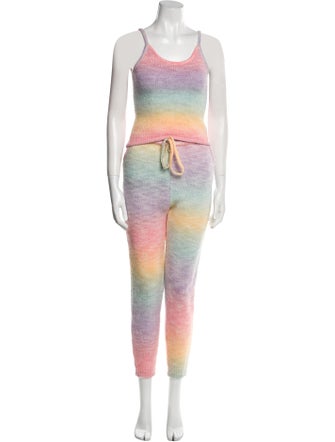 Frankies Bikinis Colorblock Pattern Pant Set