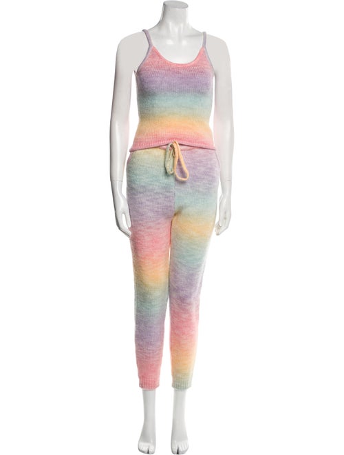 Frankies Bikinis Colorblock Pattern Pant Set