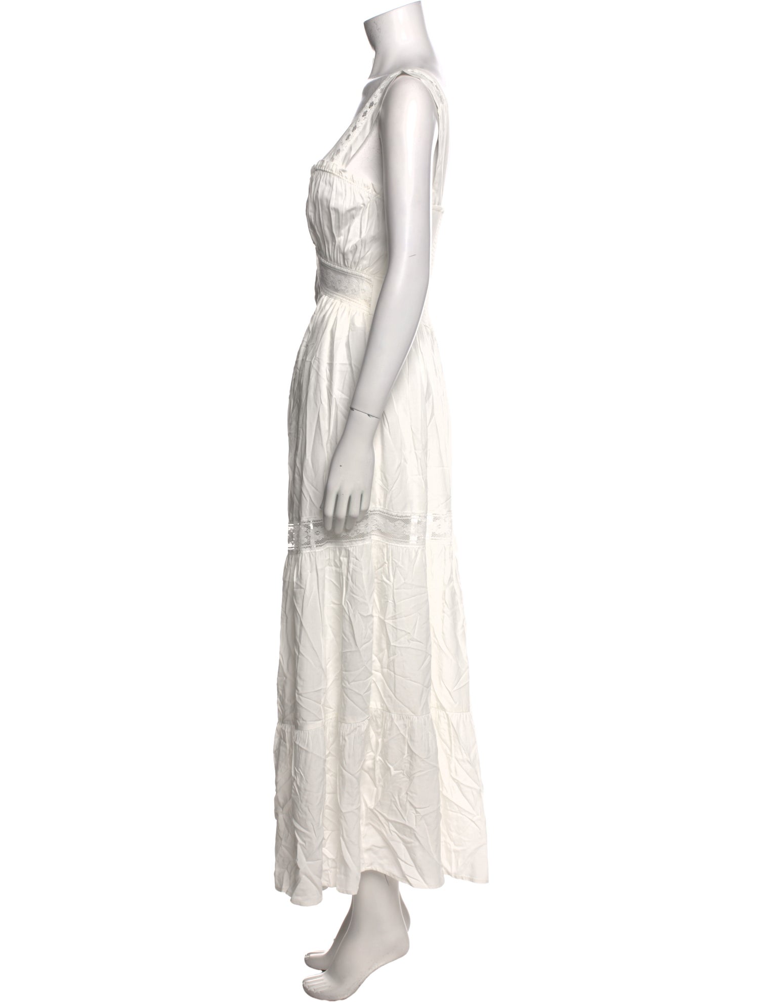 Frankies Bikinis Square Neckline Long Dress