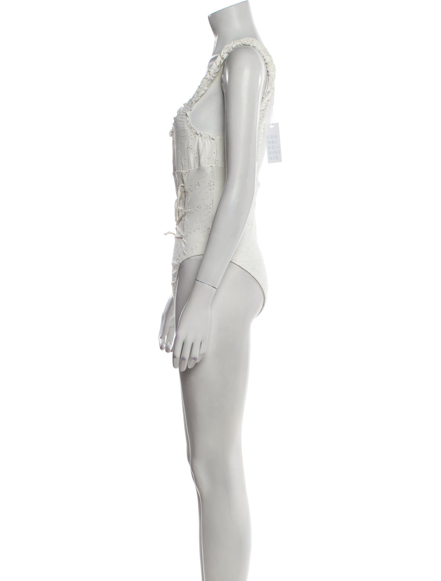 Frankies Bikinis Eyelet Trim One-Piece w/ Tags