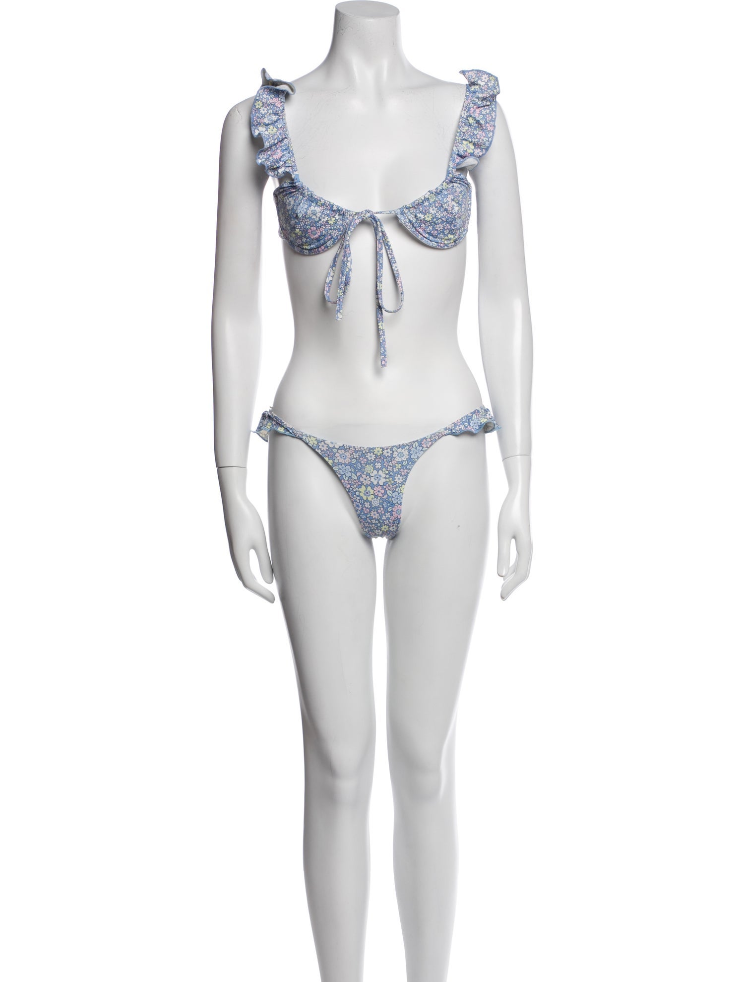Chrome Hearts x Matty Boy Dipped In Blue Printed Bikini