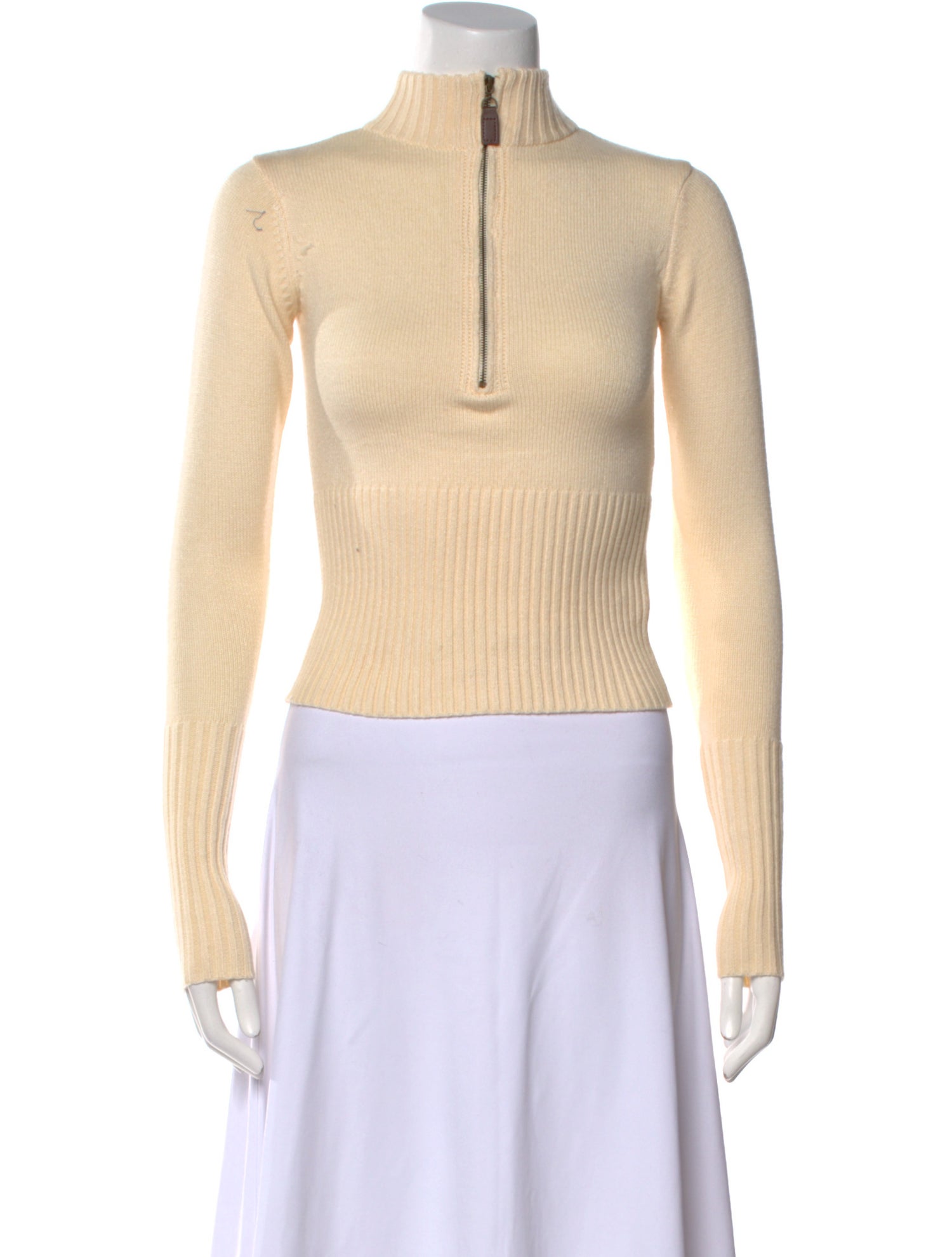 Frankies Bikinis Mock Neck Sweater