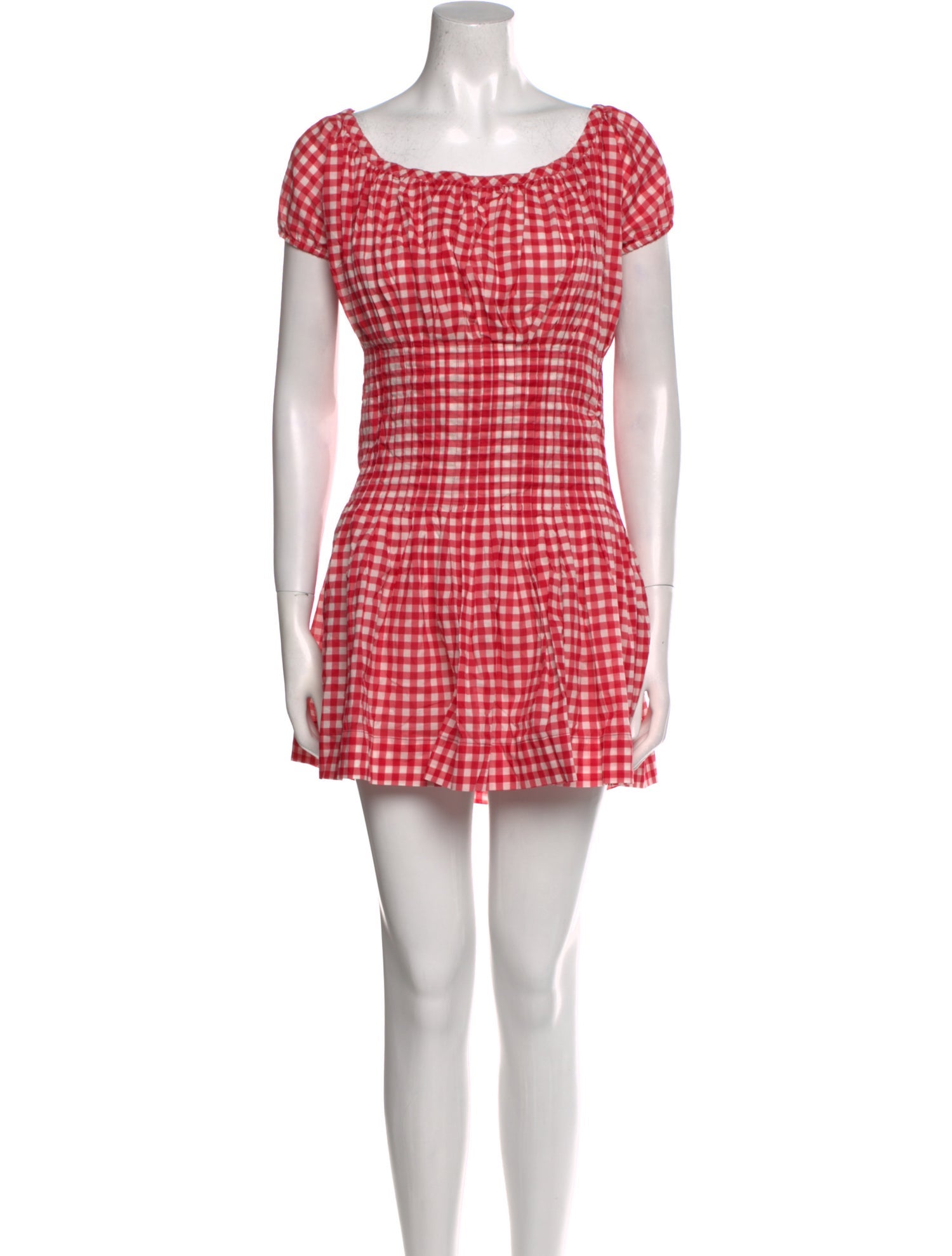 Frankies Bikinis Plaid Print Mini Dress w/ Tags