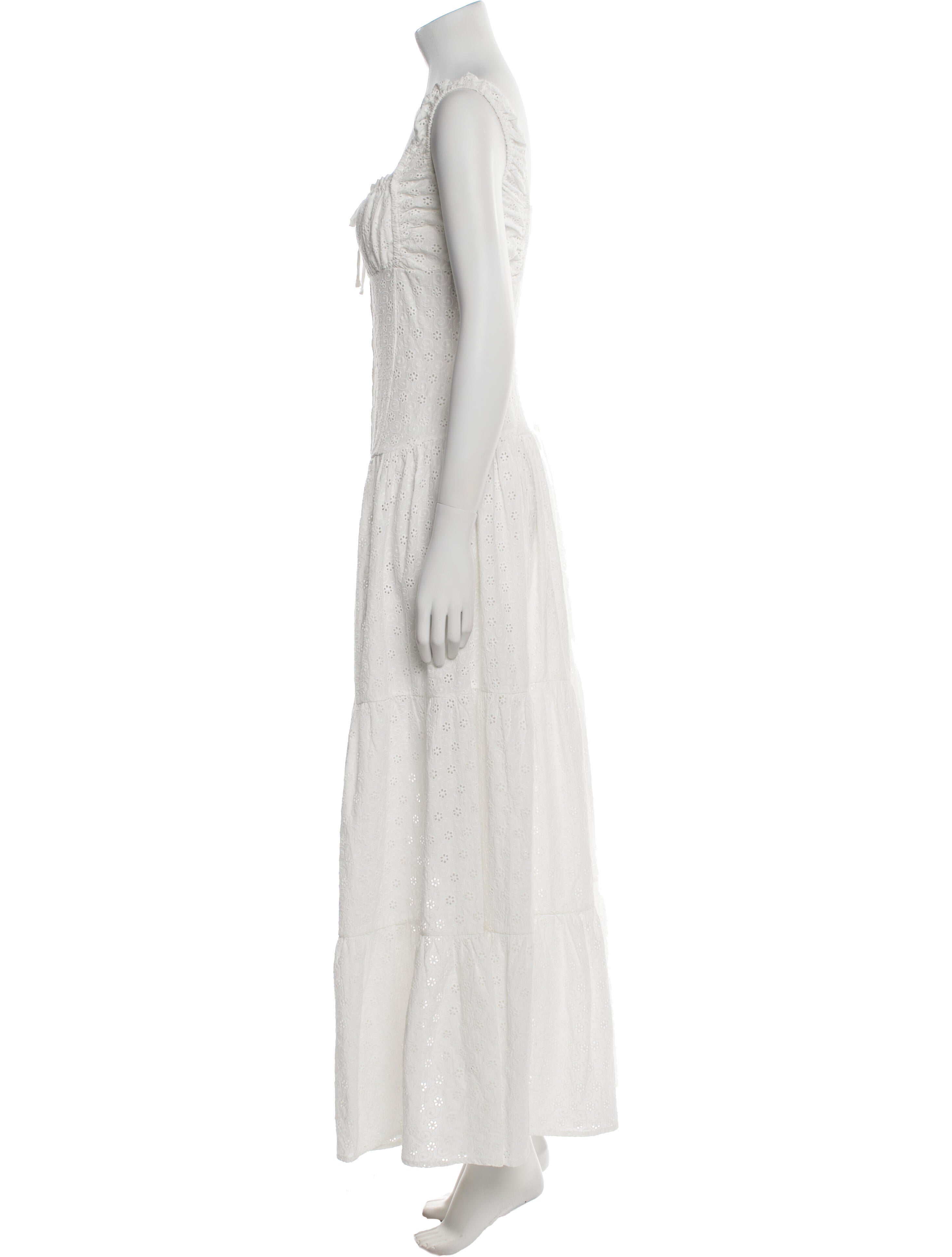 Frankies Bikinis Square Neckline Long Dress