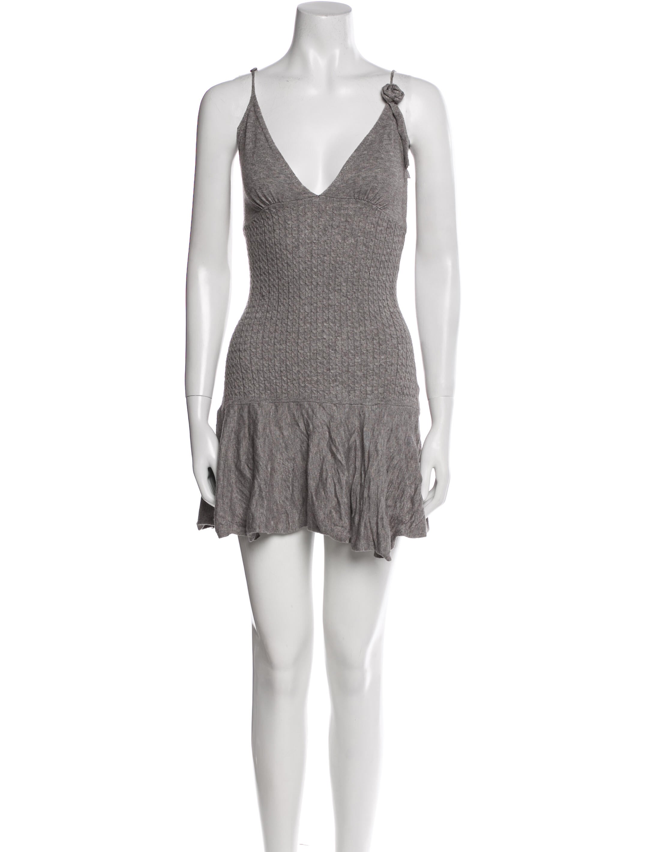 Frankies Bikinis V-Neck Mini Dress