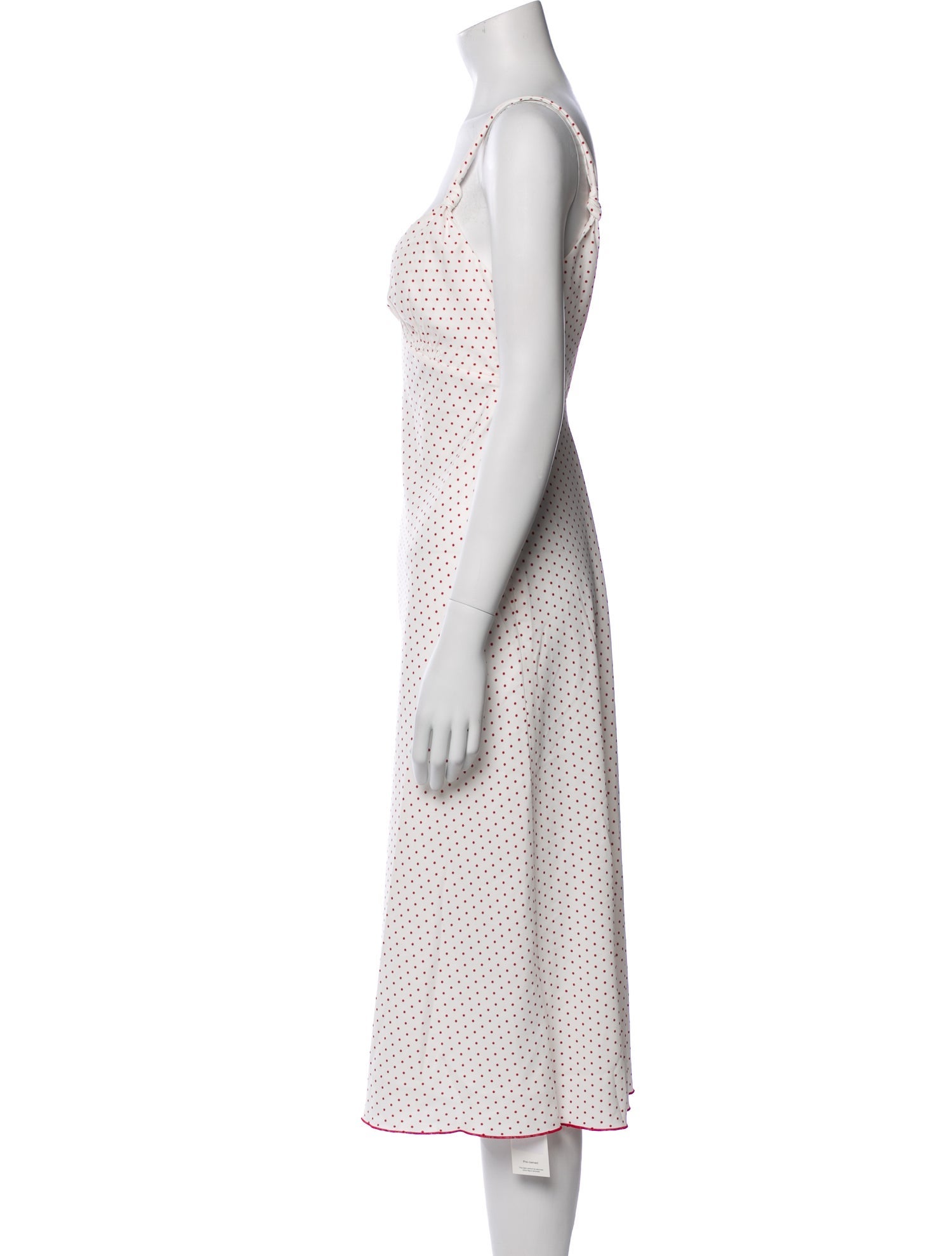 Frankies Bikinis Polka Dot Print Knee-Length Dress w/ Tags