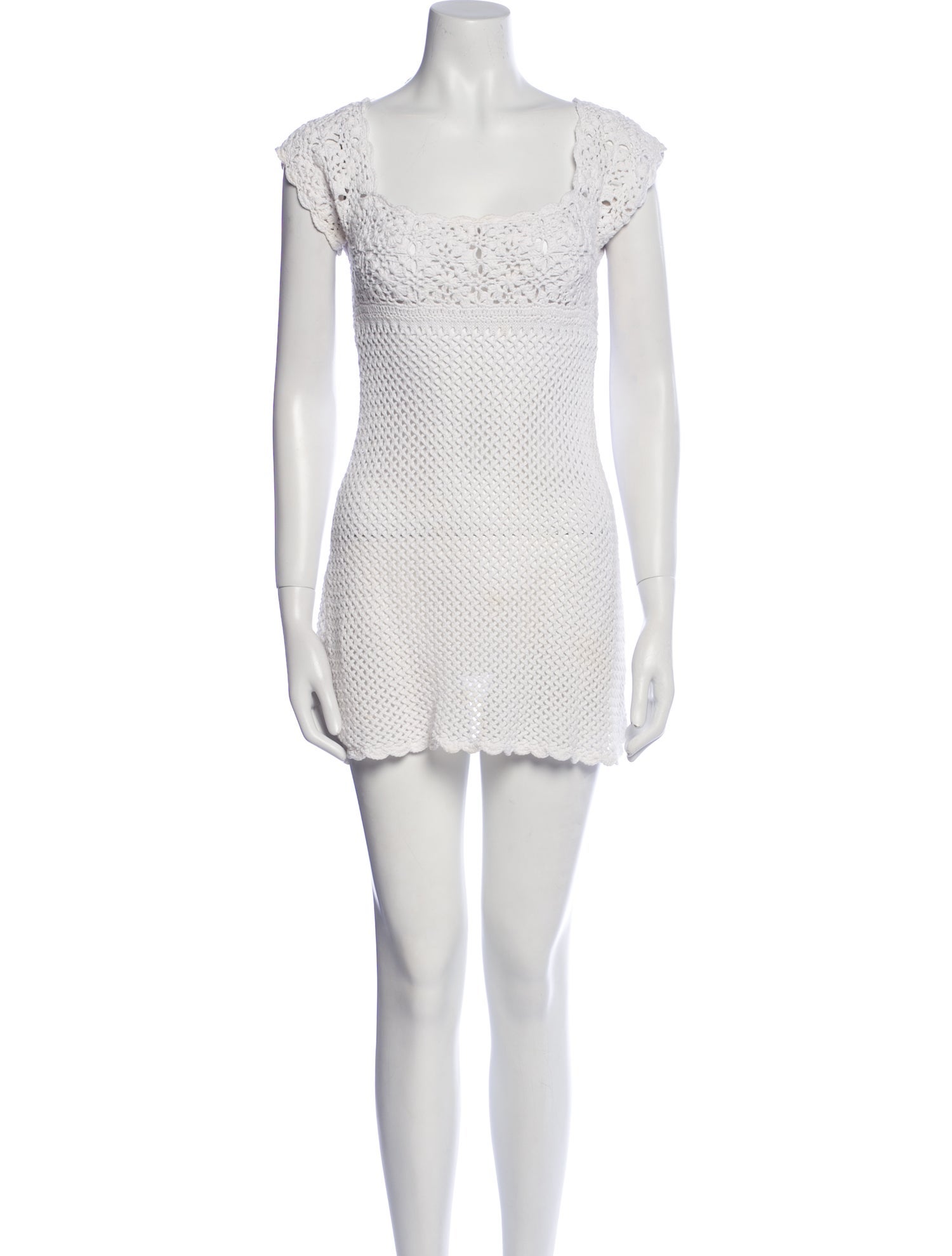 Frankies Bikinis Square Neckline Mini Dress