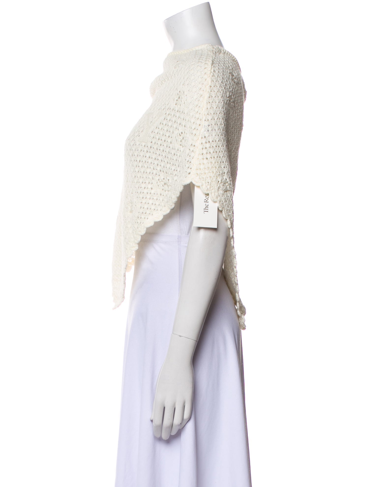 Frankies Bikinis Lace Pattern Crochet Trim Cover-Up