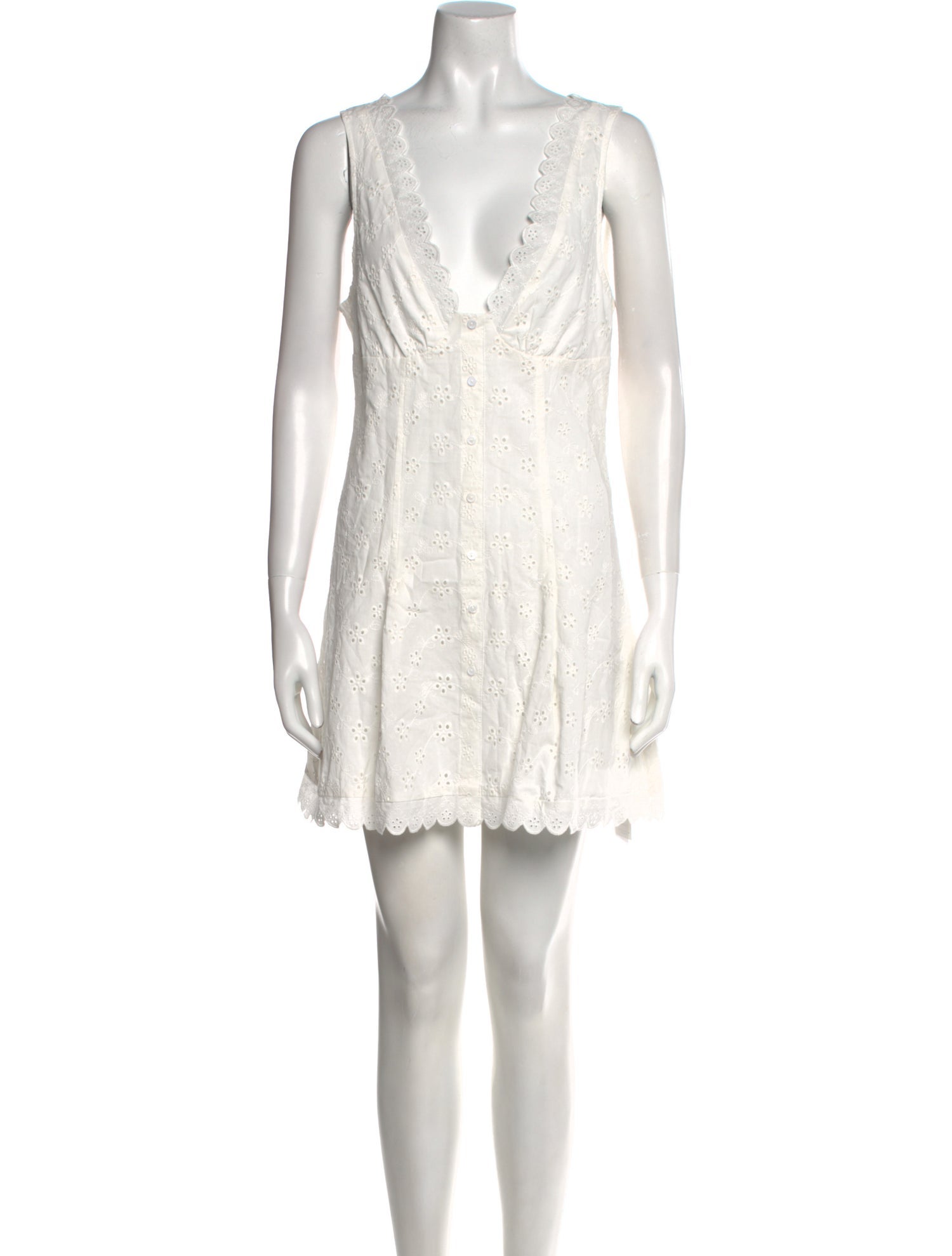 Frankies Bikinis V-Neck Mini Dress