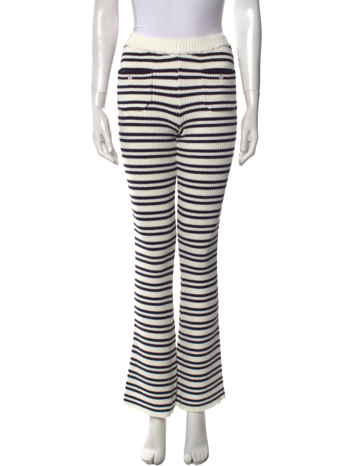 Frankies Bikinis Striped Wide Leg Pants w/ Tags