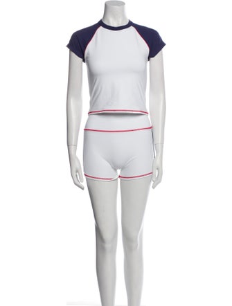 Frankies Bikinis Colorblock Pattern Pant Set