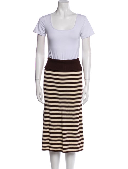 Frankies Bikinis Striped Skirt Set