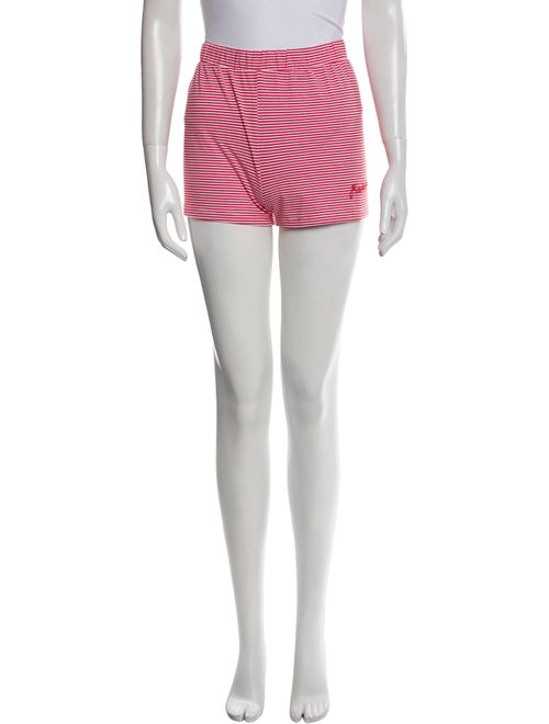 Frankies Bikinis Striped Embroidered Accent Lounge Set