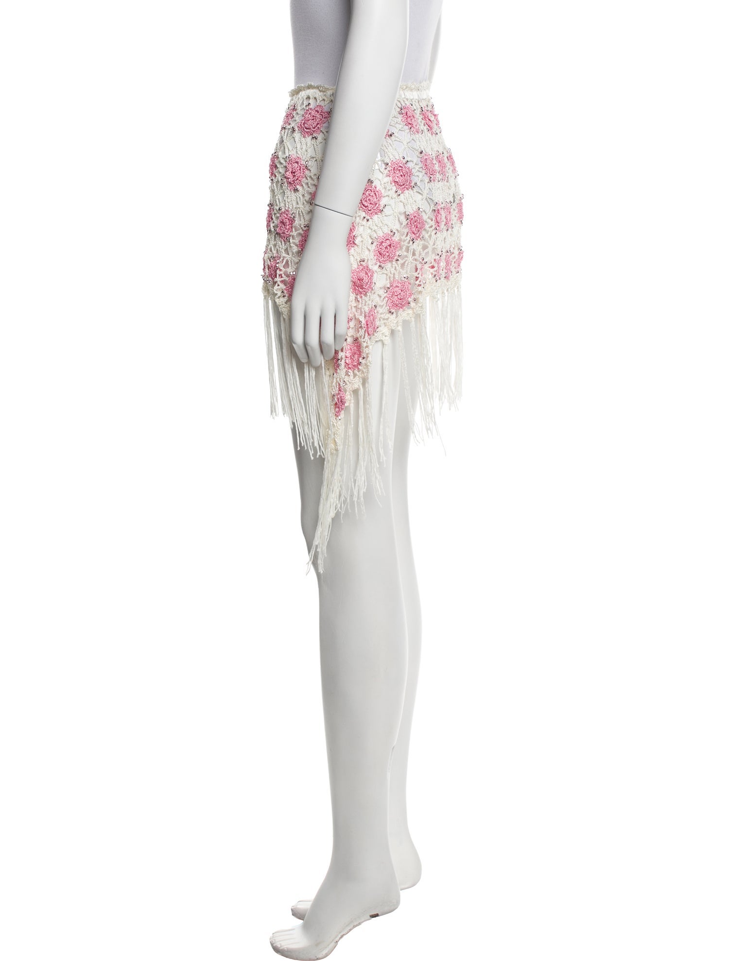 Frankies Bikinis Patterned Beaded Accents Cover-Up w/ Tags