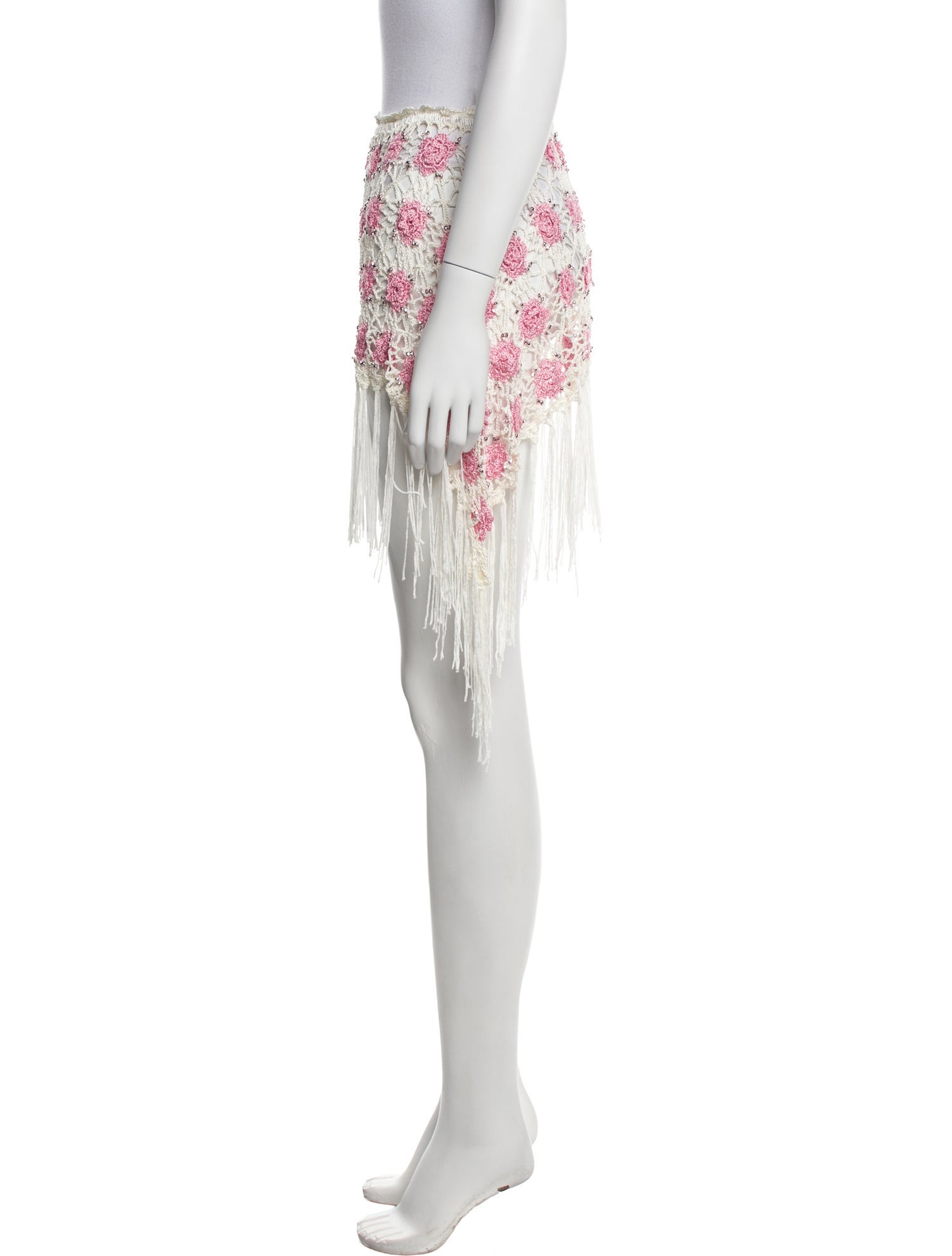 Frankies Bikinis Patterned Tassel Accents Cover-Up w/ Tags