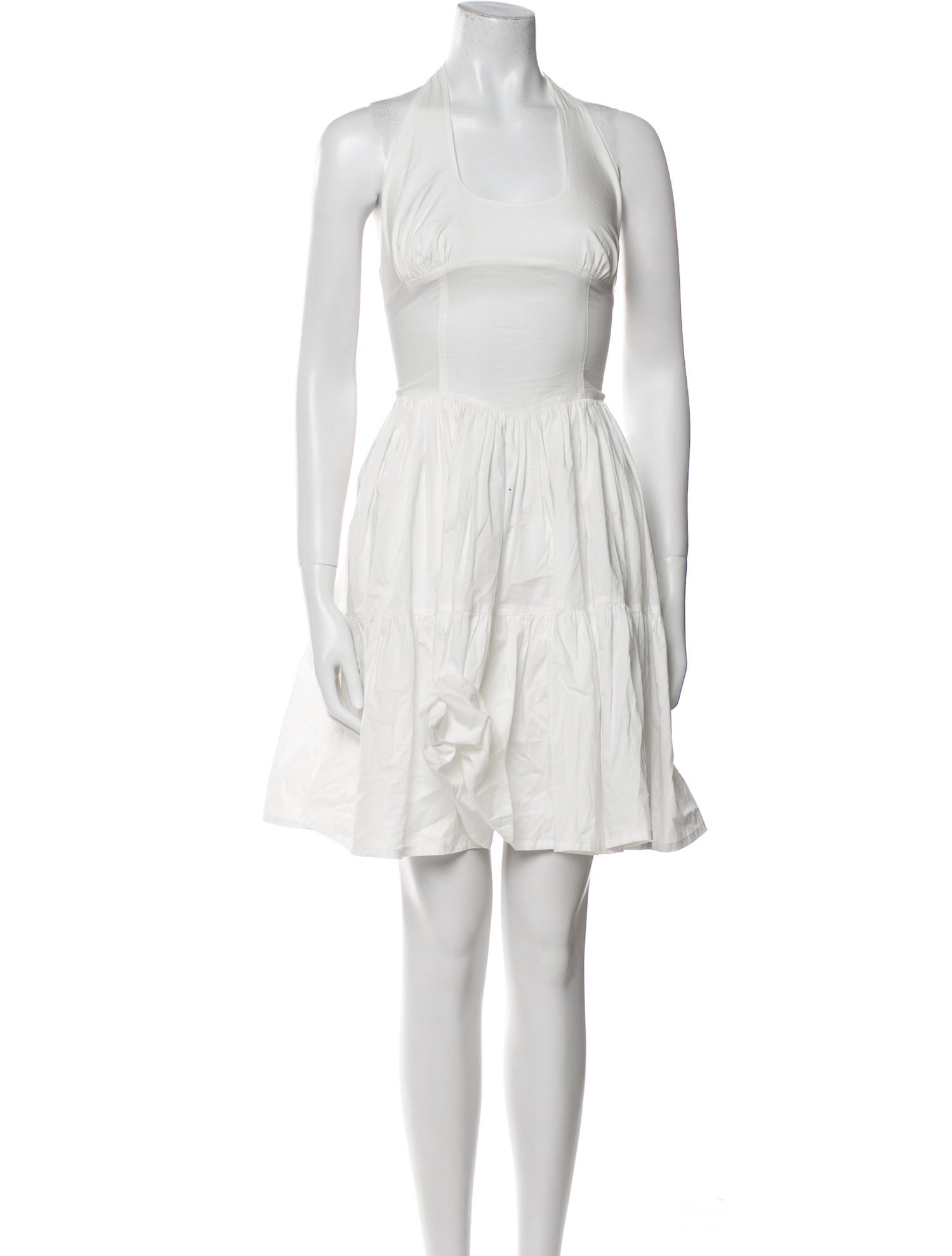 Frankies Bikinis Square Neckline Knee-Length Dress