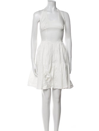 Frankies Bikinis Square Neckline Knee-Length Dress