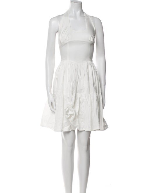 Frankies Bikinis Square Neckline Knee-Length Dress