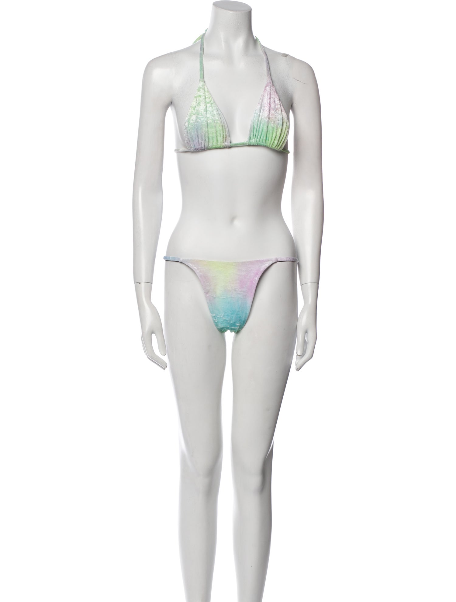 Frankies Bikinis Tie-Dye Print Bikini w/ Tags