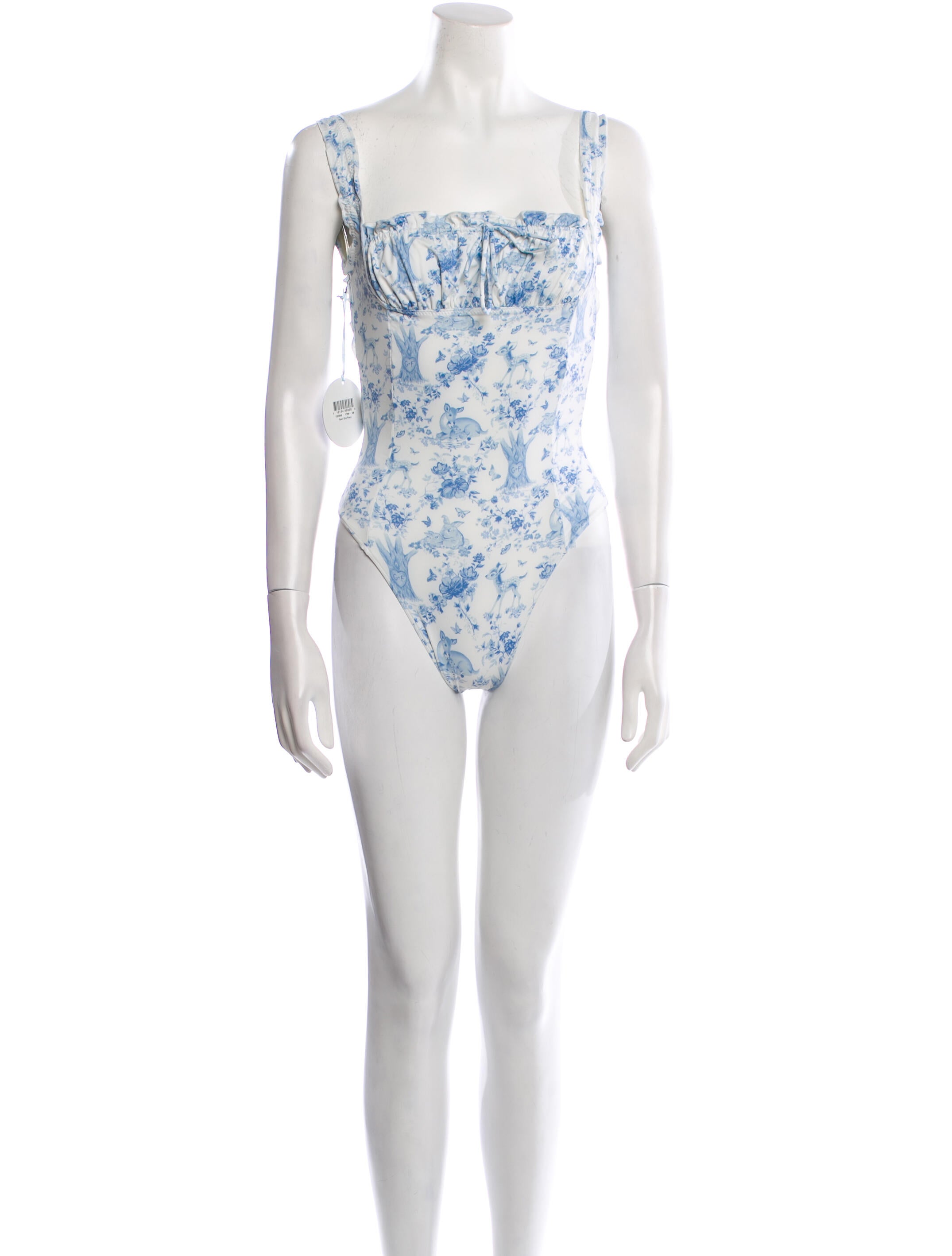 Frankies Bikinis Printed One-Piece w/ Tags