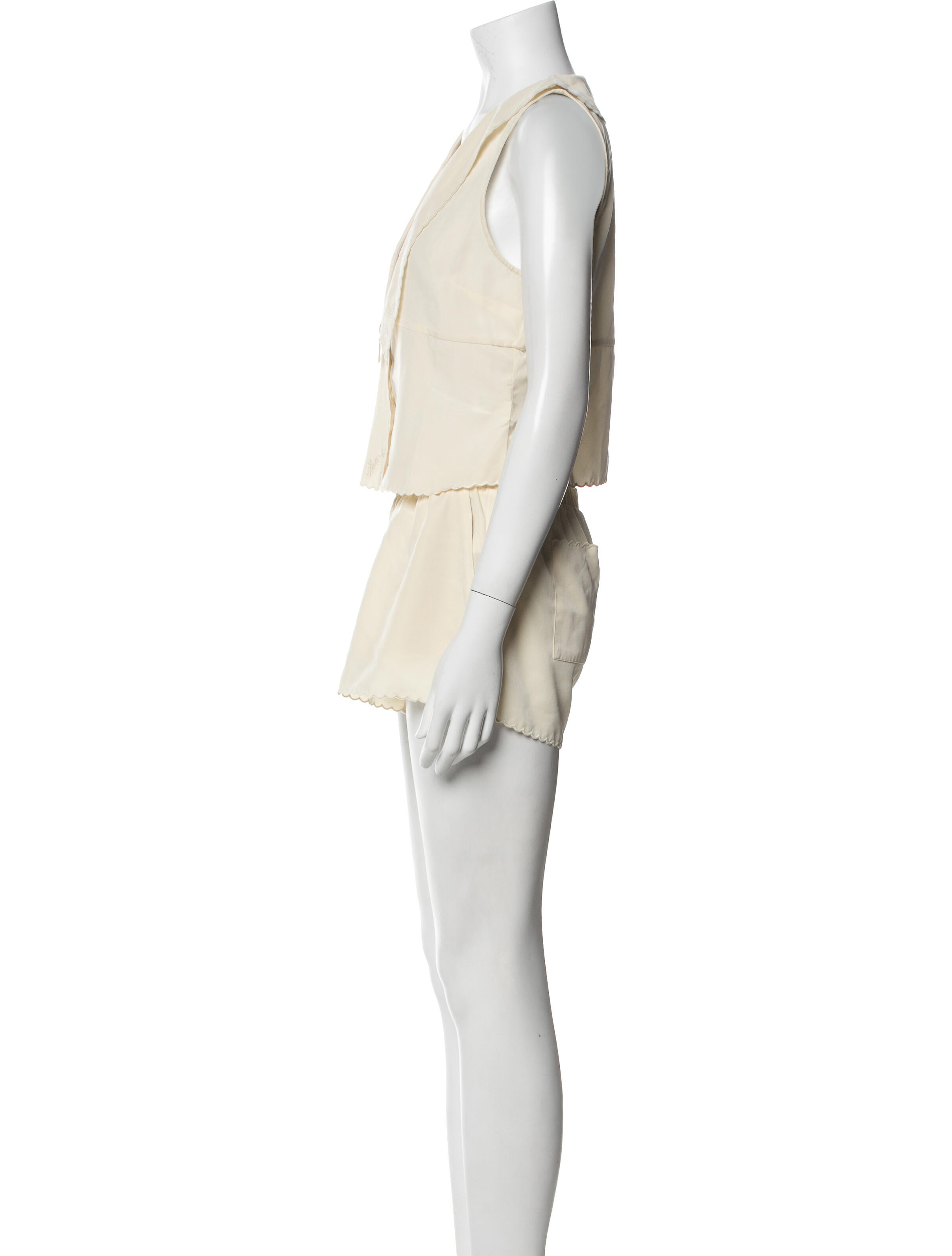 Frankies Bikinis Embroidered Accent Short Set