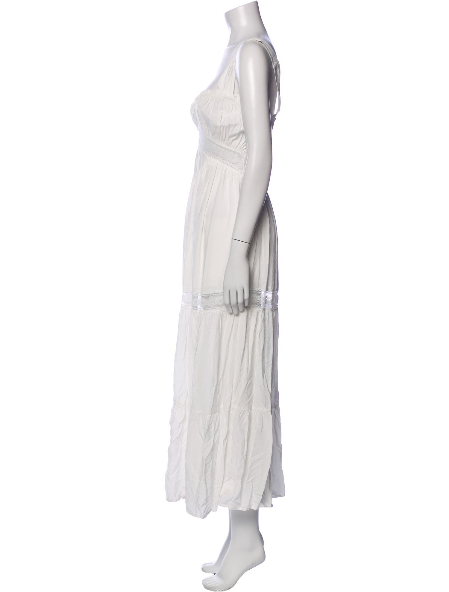 Frankies Bikinis Square Neckline Long Dress