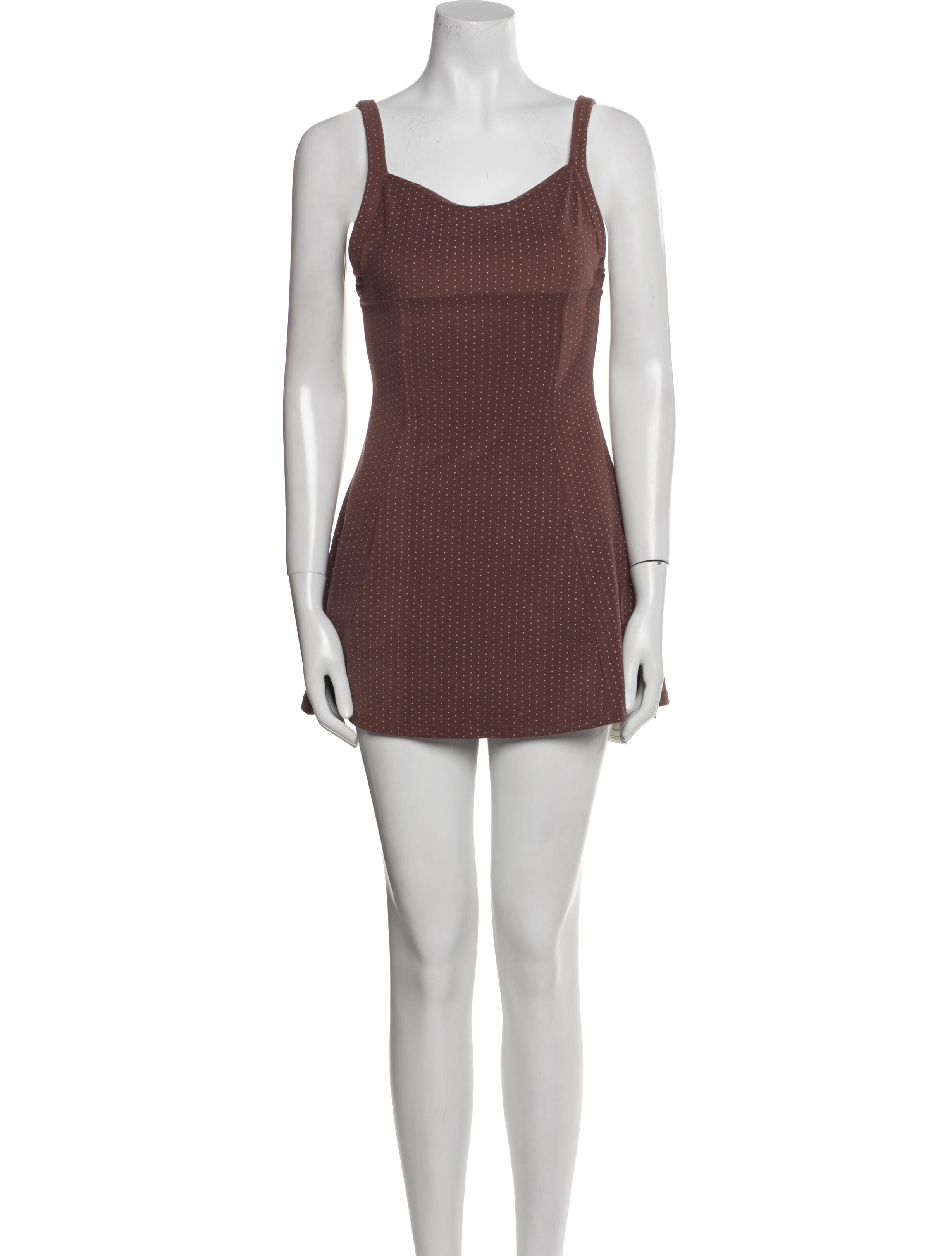 Frankies Bikinis Square Neckline Mini Dress