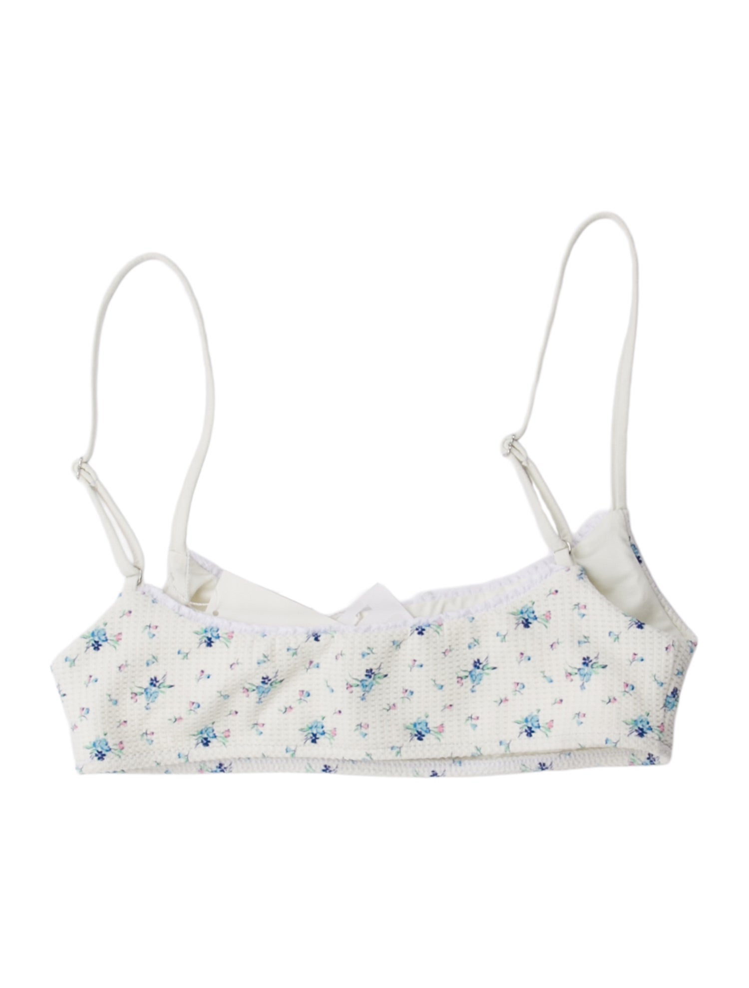 Frankies Bikinis Floral Print Bow Accents Top w/ Tags