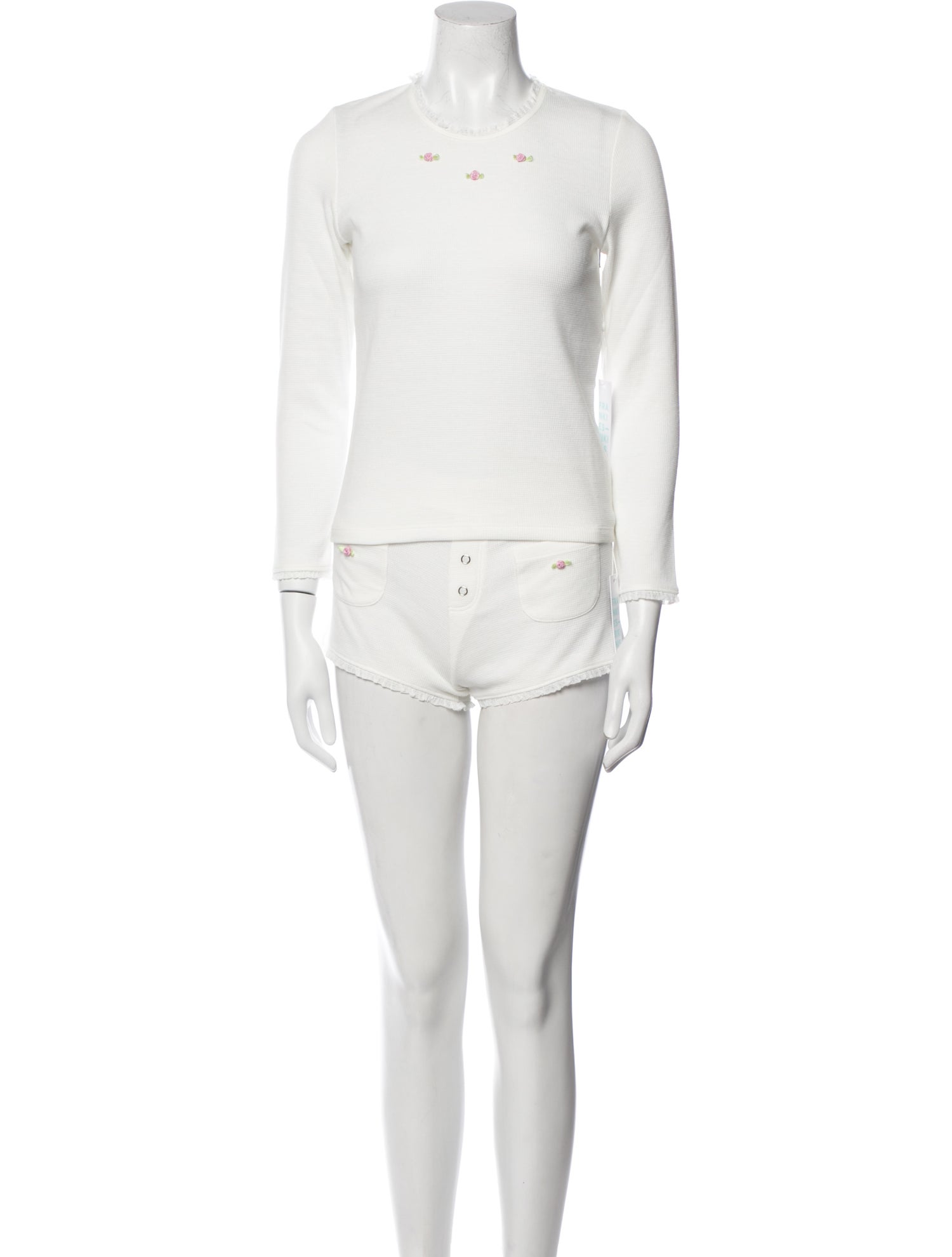 Frankies Bikinis Embroidered Accent Set