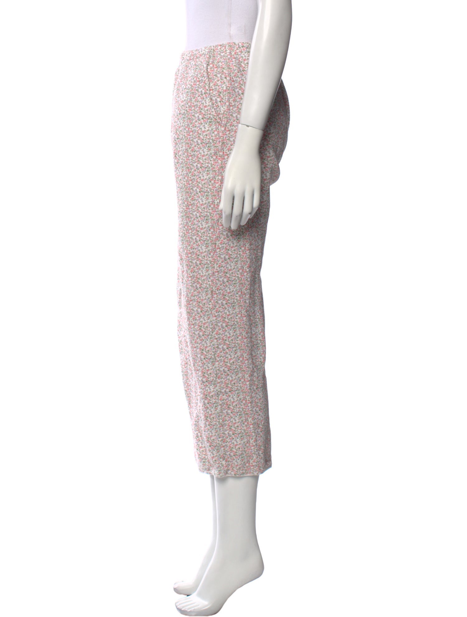 Frankies Bikinis Floral Print Straight Leg Pants