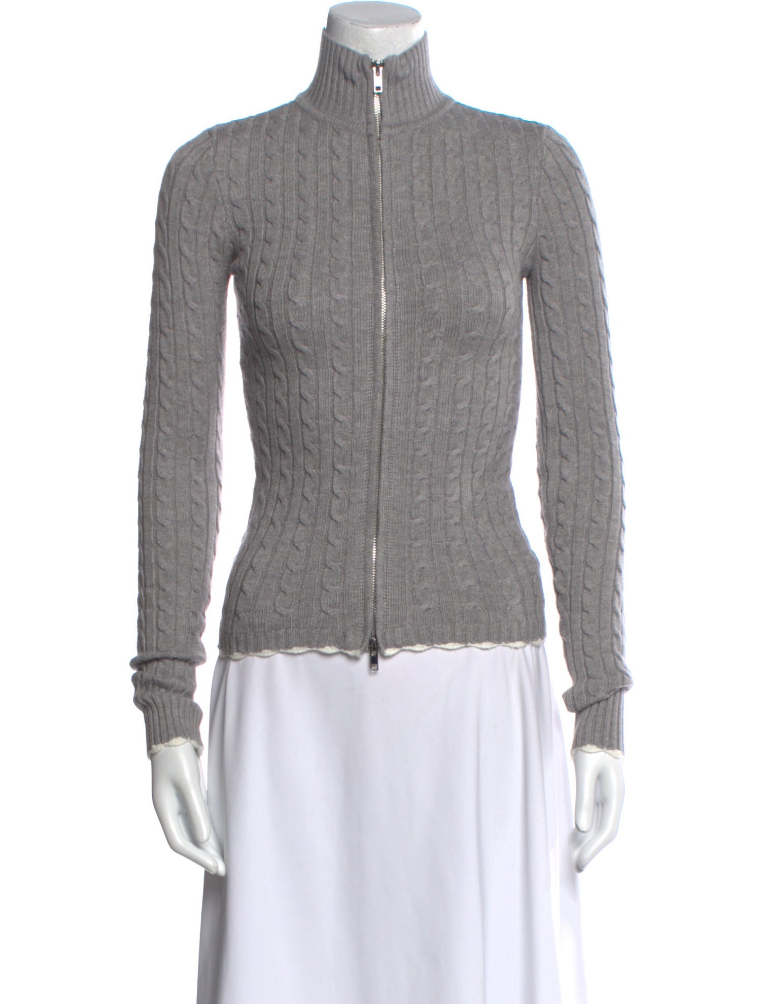 Frankies Bikinis Mock Neck Sweater