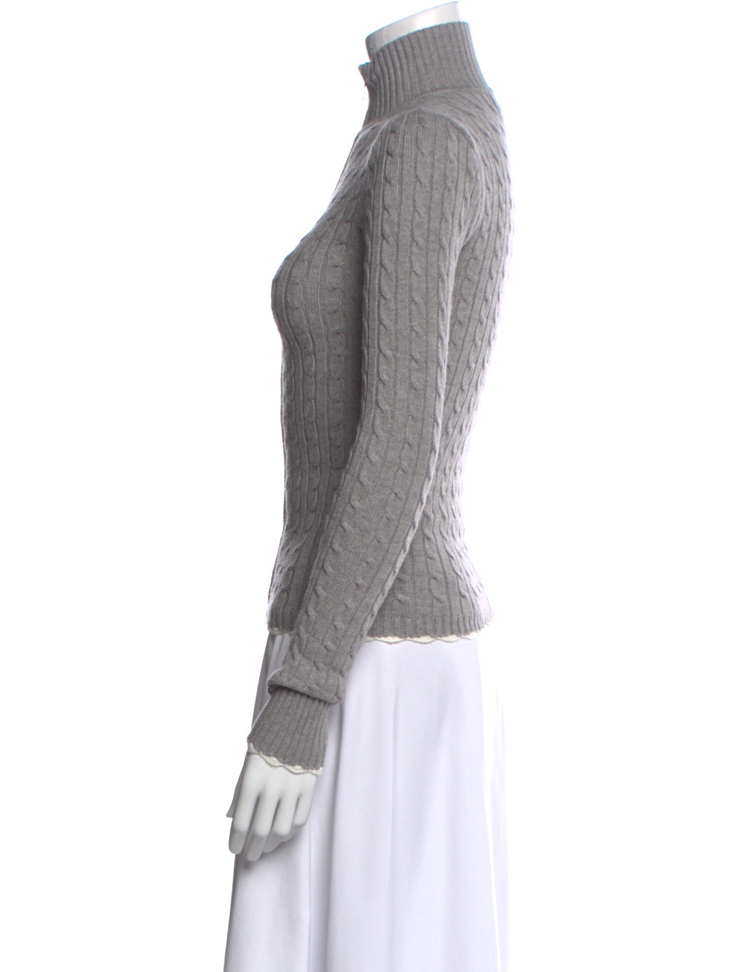 Frankies Bikinis Mock Neck Sweater